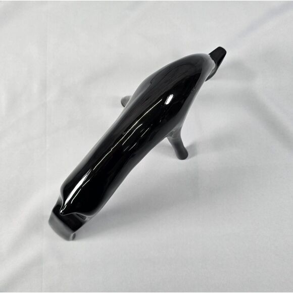 Mid Century Mod MCM Style Animal Sculpture Figurine Black Ceramic Deer Giraffe - Picture 3 of 10